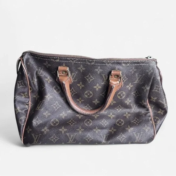 Louis Vuitton Dark Brown Monogram Satchel - Picture 2 of 5